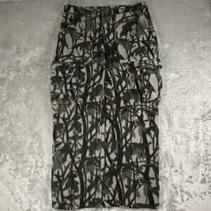 Vintage 90s Polarfleece By Malden Deep Pile Fleece Camo Cargo Pants Mens Size XL